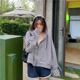 2000s American Vintage Polka Dot Sweatshirts New Spring Fashion Letter Print Hooded Women Y2k Sweet Loose Casual Jacket 2026 New