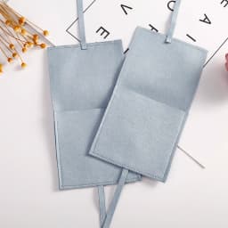 5pcs Blue Microfiber Drawstring Gift Small Bags Velvet Jewelry Necklace Rings Organizer Pouch Wedding Favor Candy Cosmetic Bag
