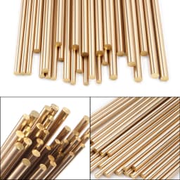 4mm/5mm/6mm Copper Bars Round Rods High-Precision Solid Brass for DIY Project Tool Handle Model Making Hardware Processing