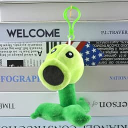 2025 New Style Plants vs Zombies Plush Pendant Cute SunFlower Peashooter Chomper Bag Keychain Decoration Stuffed Doll Kids Gift