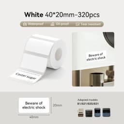 3 Rolls NIIMBOT B21 B3S B1 B31 Thermal Label Clothing Price Food Self-adhesive Tag Waterproof Smart Office Pocket Printer Label