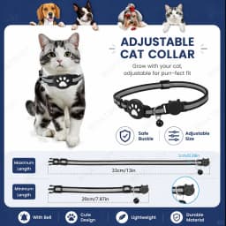 Adjustable Pet Collar Pet Tracker Google Find My Android Antilost Gps Tracker Locator Tags Gps For Kitten With Detachable Locato