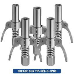 Double-Handle High-Pressure Locking Pliers Grease Nozzle, Grease Coupler, Repair Tools, NPT1/8 Adapter, Grease Gun Accessories