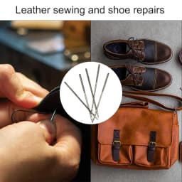 5Pcs DIY Handmad Leather Sewing Awl Hole Needle for Sewing or Repairing Leather Shoes Canvas Tent Shoes Repairing Tools