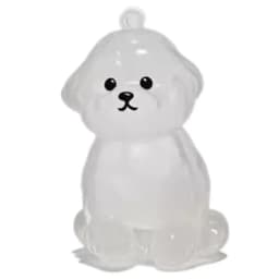 Clear Pet Hair Keychain Cute Dog Fur Keepsake Holder Creative Transparent Pet Hair Memorial Collection Pendant For Dog/Cat