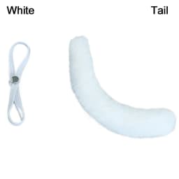 20CM Dolls Accessories Plush Cat Ear Headband Soft Tail Plush Toys Doll Headwear For 14inch Doll Clothes Hair Decoration