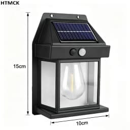 Solar Tungsten Night Lamp, Motion Sensor Wall Lantern Waterproof, Garden Courtyard Decor Lamp