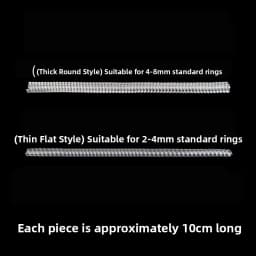 Invisible Transparent Silicone Ring Adjuster Elastic Band Size Modifier for Loose Rings Home Fabric Accessories DIY Sewing