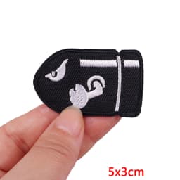 Animal Cat Possum Fox Patch Cartoon Embroidery Patch Iron On Patches For Clothing Thermoadhesive Patches On Clothes Sewing Badge