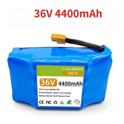 36V 6/4.4Ah Rechargeable Lithium Ion Battery Pack 10S2P for Electric Self Balancing Scooter Hoverboard Unicycle