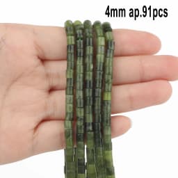 Natural Stones Green Canada Jade Beads Round Faceted Geometric Shape Loose Jewelry Beads for Making Bracelets DIY Accessories