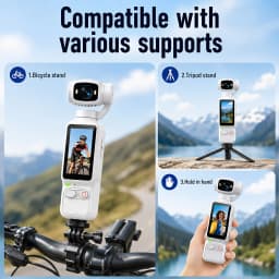 Ourlife 4K Action Camera 180° Rotatable For YouTube Vlog Video Recording Record Life Handheld 1.97 Inch Screen Sports Camera
