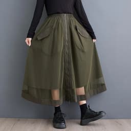 oversized mesh vintage Elastic high waist spring summer autumn casual loose long for woman skirts womens 2025 skirt clothing