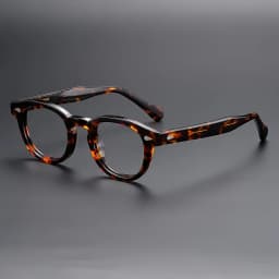 MOSCOT Style LEMTOSH Glasses Luxury Classic Tortoise Black Round Vintage Acetate Frame Unisex Celebrity Inspired Eyewear