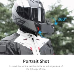 Vamson Motorcycle Accessories for Gopro Helmet Mount for Gopro Hero 11 10 9 for Smart Phone for Insta360 one X3 Moto Accessories