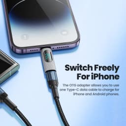 Toock 2/3/5 Pack USB C to Lightning Adapter OTG Convertor PD 20W Fast Charging LED Display for iPhone 14 13 12 11 Pro Max iPad