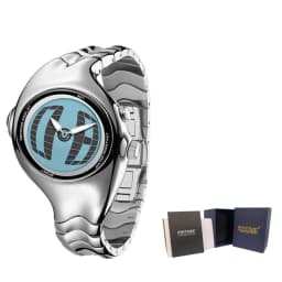 Y2K Digital Men's Watch Twisted Technology Dual-Display Vintage-Futuristic Style Timepiece Unique Metal Men's Quartz Wristwatch