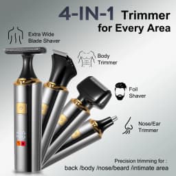 Hatteker Hair Clipper Grooming Kit for Man Trimmer Shaver Wet and Dry Precision Haircut Tools for a Neat And Tidy Look