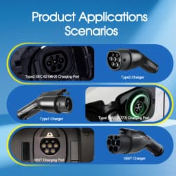 Portable EV Charger Tuya App 16A 3.6KW Type 2 Charging EVSE Wall Box Timer For Electric Vehicle Hybrid Cars Length 3.5M