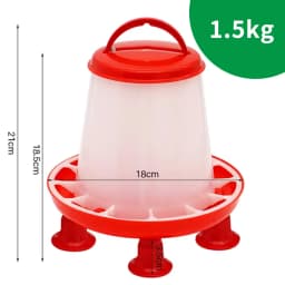 1Pc 1.5kg/3L Automatic Chicken Feeder Bucket Drinker Bucket With Leg Plastic Water Bucket for Duck Farm Chick Coop Water Supply