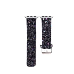 Glitter Bling Band for Apple Watch ultra 49mm 38mm 40/41mm 42mm 44mm 41mm 45mm Shiny Leather Strap IWatch Series 8 7 6 5 4 3 SE