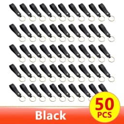 1/100pcs 8Color PU Leather Keychain Business Gift Suitable for Men and Women Car Key Strap Waist Wallet Keychains and Keyrings