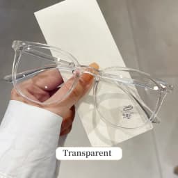 Retro Square Glasses Ultra-light Transparent Frame Eyewear Anti-blue Light Flat Glasses Korean Popular Decoration Eyeglasses