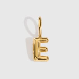 EMANCO Stainless Steel 3D Bubble Alphabet Charms Minimalist Style Letter Elements DIY Necklace Bracelet Jewelry Making
