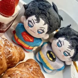 2026 New Anime Superman Clark Kent Plush Batman Bruce Wayne Plush Pendant Doll Classic Hero Plushie Movie Peripherals Fans Gift