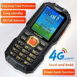YEEMI Q5 LTE 4G Mobile Phone 2.4'' Screen 3000mAh Dual SIM HD Call Camera FM Double LED Flashlight Type-C Outdoor Button Phone