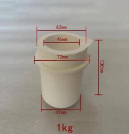 High Temperature Quartz Silica Crucible for Metal Gold Silver Melting Jewery Casting Tools Capacity 1kg 2kg 3kg 4kg