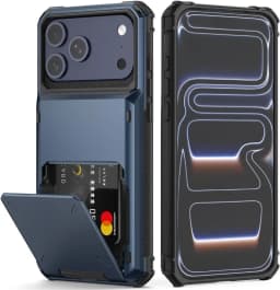 Case For iPhone 18 Pro Max 17 16 Pro Max 15 14 13 12 Heavy Duty Wallet Hidden Flip Slot Protective Hard Back Covers Coque Fundas