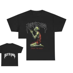 Che Rest in Bass Encore Tour Praying Tee T-shirt Album Fan Gifts for Both Men and Women Printed Casual Daily Wear, Short Sleeves