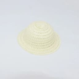 New Mini Dollhouse Miniature Hat Handmade 5 Styles Tassel Straw Hat Doll House Ornament Hand Weaved Hats 10cm Cotton Dolls