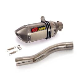 For Ducati Scrambler 800 821 Motorcycle Exhaust System Middle Connect Link Pipe Section Tube 51mm Muffler Baffler With DB Killer