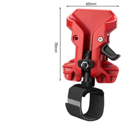 1/2 Pcs New Electric Drill Quick Release Clamp Belt Holster Holder 70g High Strength ABS for Power Tool Waist Waistband Clip Red