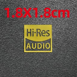 Hi-res AUDIO gold standard high-quality sound certified metal stickers earphone metal decorative stickers