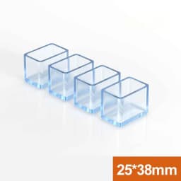 10Pcs Round / Square Rubber Floor Protectors Chair Leg Caps Pads Furniture Feet Non-Slip Covers Leveling Feet Home Decor
