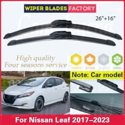 For Nissan Leaf 2017 2018 2019 2020 2021 2022 2023 Front Wiper Blades Brushes Cutter Car Accessories U J Hook 26"+16"
