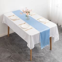 12x108 Inch Satin Wedding Table Runners for Wedding Banquet Table Decorations Bright Silk Smooth Spring Party Chair Sashes Bows