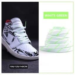 New Twill Two-Tone Shoelaces for Sneakers Flat Shoelace Pattern Premium Colorful Shoe Laces Athletic Unisex Shoestring 1pair