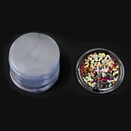 10pcs Clear Round Badge PVC Protective Case Pins Badge Storage Bags for DIY Making Badge Display Bag Packing Cover Materials