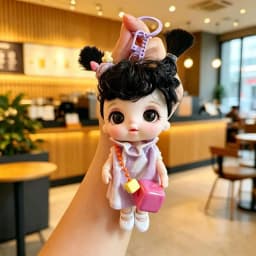 Cute 10cm Doll Keychain Bag Pendant for Bjd Doll Dolls for Girls Mini Dolls Mobile phone Decoration