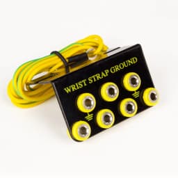 1/2/3/5Pcs L Shaped Anti Static Socket 2/3/4/5/7 Holes Steel Strap Grounding Wire Base 1.7M Copper Electrostatic Earth Cable