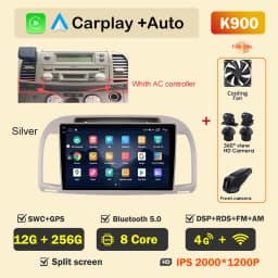 Car Radio Android Auto Player for Nissan March Micra K12 2002- 2010 Wireless CarPlay Intelligent Screen Player GPS Navigation 5G