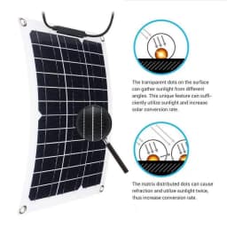 500W/1000W Flexible Solar Panel 12V Battery Charger with Controller – Solar Power Bank for Phone, Car, Yacht, RV