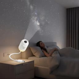 2-in-1 Mini Galaxy Star Projector Night Light LED Starry Sky Ambient Lamp For Bedroom Sleep & Decoration LED Atmosphere Light