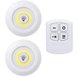Dimmable LED Under Cabinet Light with Remote Control Battery Operated LED Closets Lights Wardrobe Bathroom Lighting Night Light