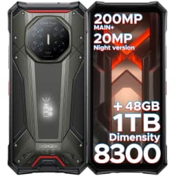 DOOGEE S300 Plus Rugged Phone 48GB+1TB Dimensity 8300 11000mAh Battery 120W 6.78” FHD+120Hz 200MP Camera Android16 Smartphone