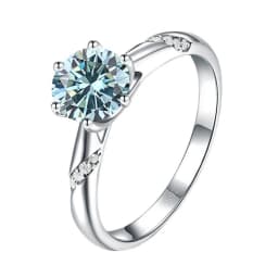JoyceJelly S925 Ring With 1CT D Color Moissanite Diamond Female Classical Sterling Silver 925 Jewelry For Wedding Engagement
